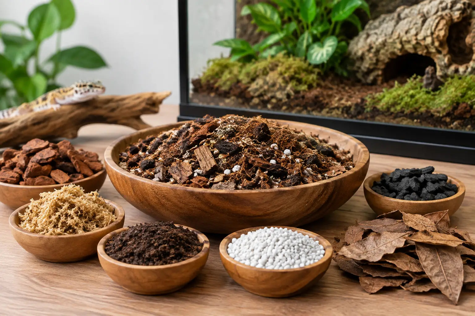 Naturalistic Terrarium Substrate Mix for Reptiles