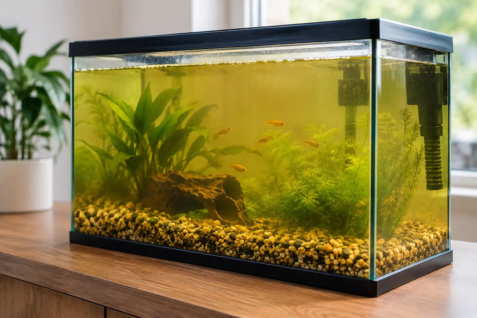 Why Is Aquarium Water Yellow? Causes and Fixes