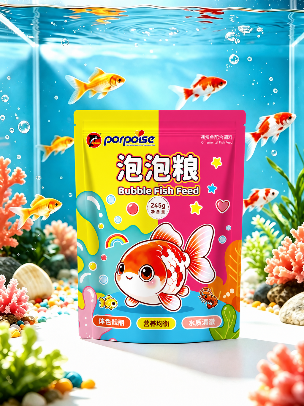 Porpoise Bubble Fish Feed 245g