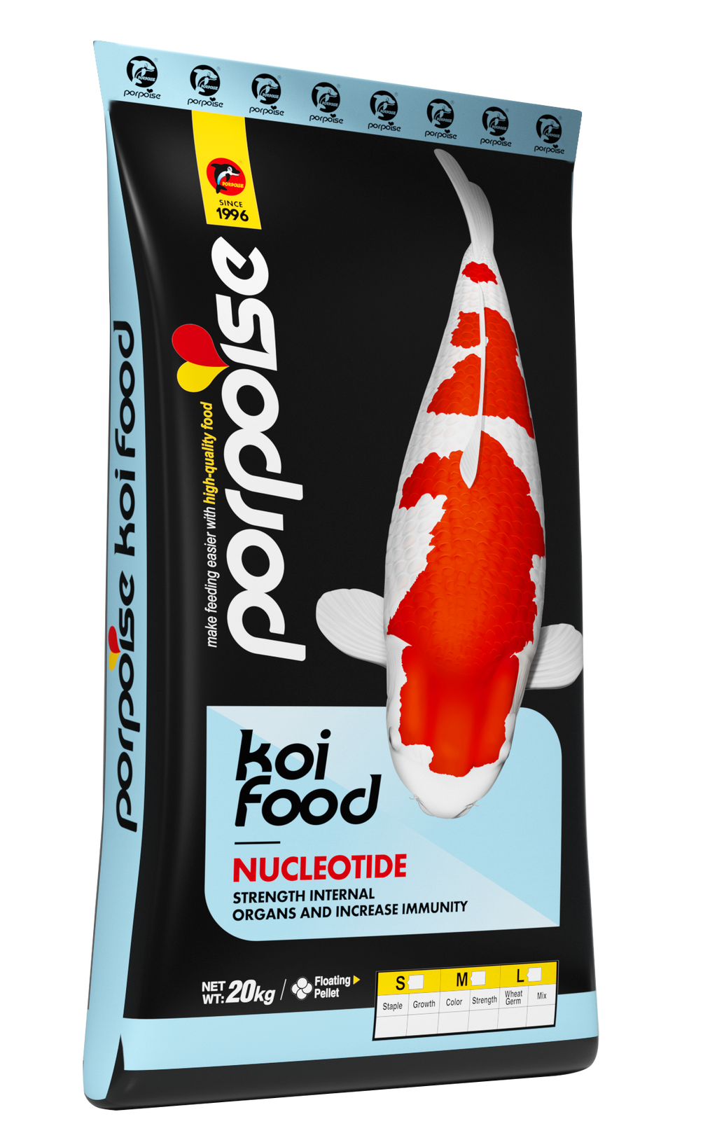 Koi Food Bright White Sinking 20kg