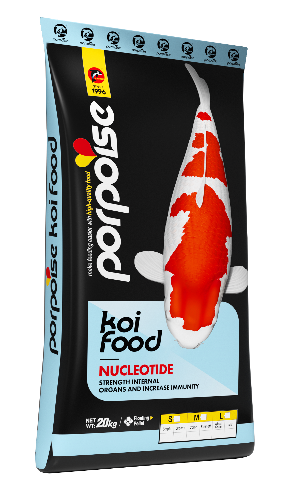 Koi Food Bright White Sinking 20kg