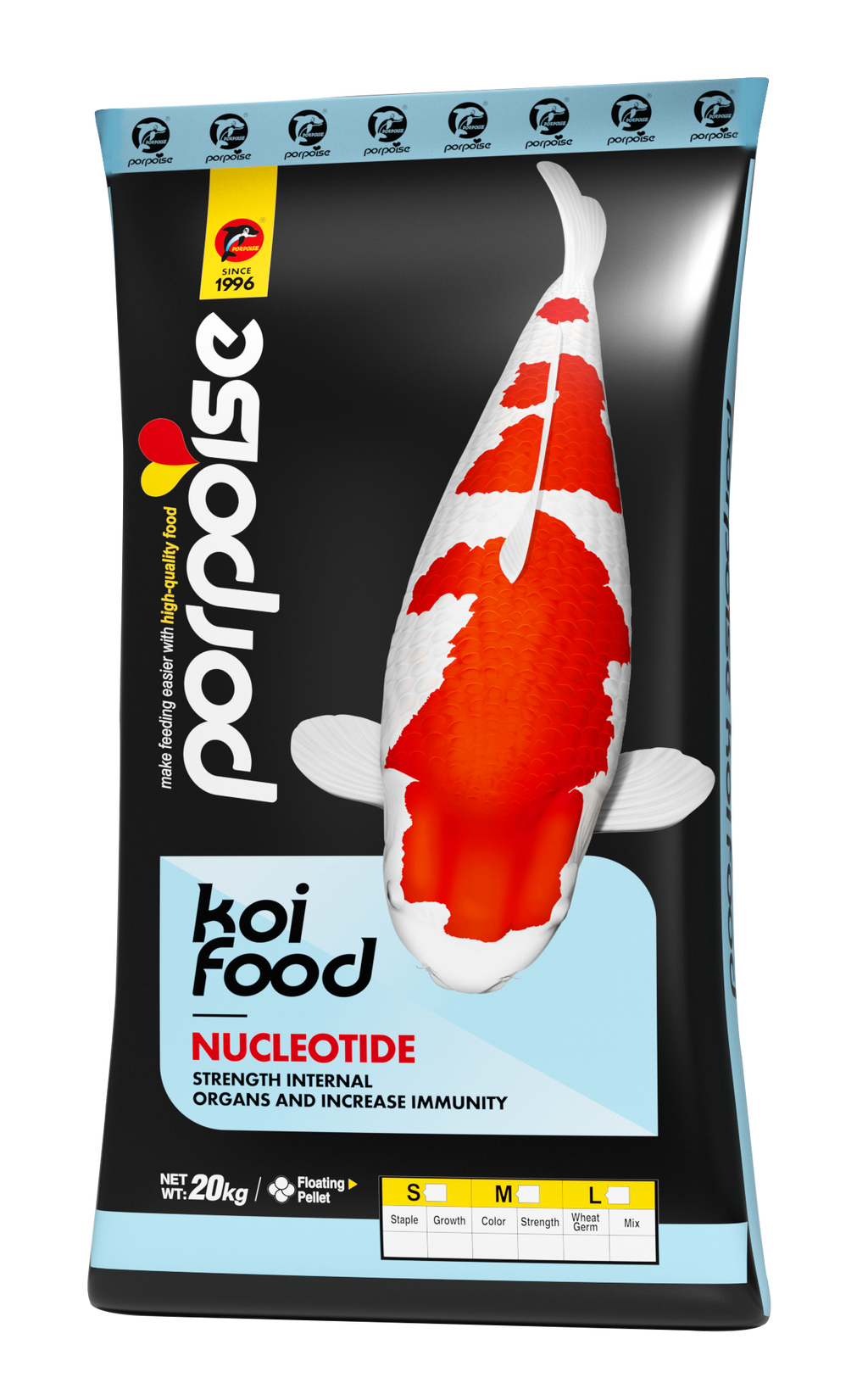 Koi Food Bright White Sinking 20kg