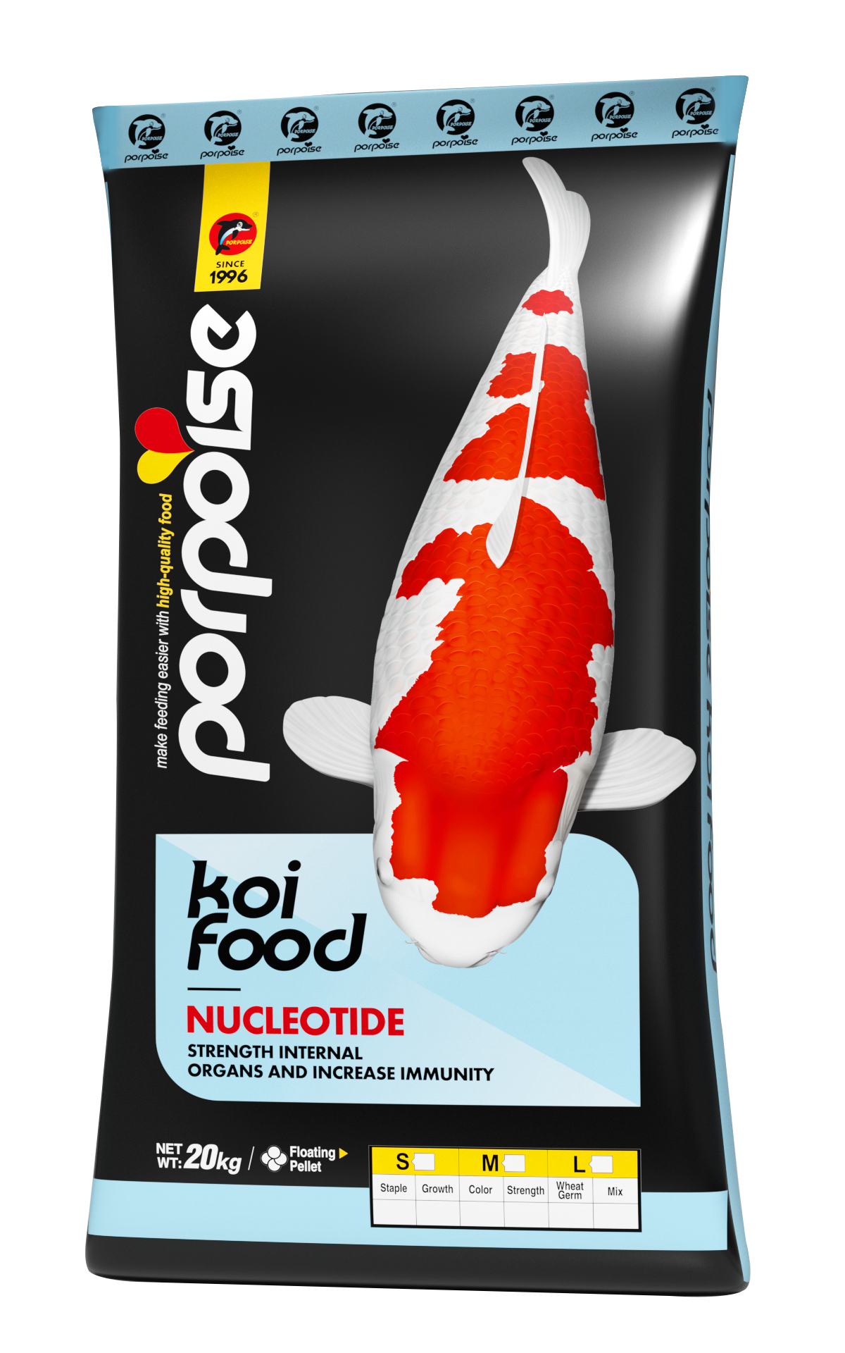 Koi Food Bright White Sinking 20kg